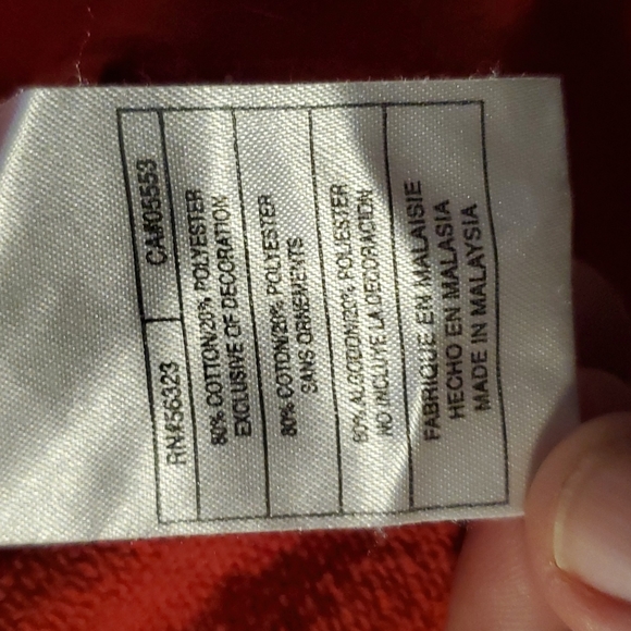 NIKE Country Vintage Red Full-zip Hoodie Embroidered Medium long-sleeve - Picture 4 of 7